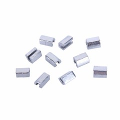 5 Packs Dental Orthodontic Crimpable Hook Stops Type Split Stainless Steel 50 Pc
