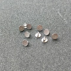 20pcs Dental Orthodontic Lingual Buttons Direct Bond Eyelets Round Base Brackets