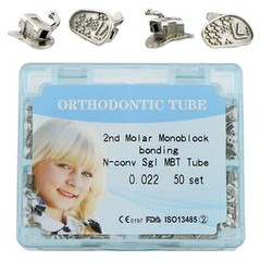 US Dental Ortho Monoblock/Conv Buccal Tubes 022 1st 2nd Molar MBT Roth Tube 2G