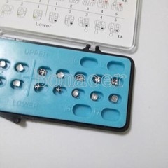 10 kit Dental orthodontic mental bracket brace 0.022 MIM mini roth slot 345 hook