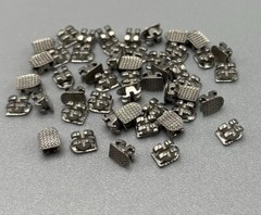 100Pcs Dental Orthodontic Brackets Mesh Base Mini Roth 022 345 Slot Hooks
