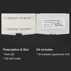 Ormco Damon Empower Type Orthodontic Self-ligating Ceramic Brackets Roth MBT 022
