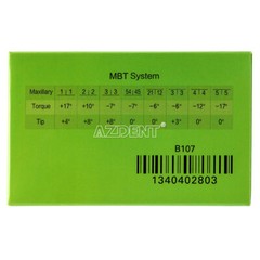 3X Brackets de autoligado pasivo ortodoncia dental Mini MBT .022 Ganchos 345