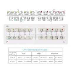 50Pack Dental Bracket Braces Standard MBT Slot 0.22 Hook 3 Orthodontic AZDENT US