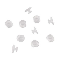 10 Pcs/Pack Dental Orthodontic Composite Ceramic Clear Lingual Button Bondable
