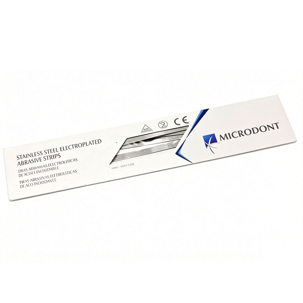Dental Micro Stainless Steel Abrasive Strips Double-Sided Finishing Polishing