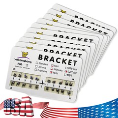 1000 Dental Orthodontic Brackets Braces Mini Roth Slot.022 3-4-5 Hook #2 50PACKS