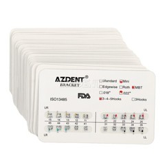 20 Packs AZDENT Dental Orthodontic Bracket Braces Mini MBT 022 Hooks 3-4-5