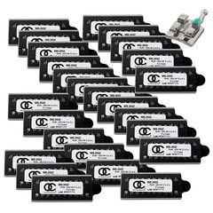 50 Sets Dental Orthodontic MIM Brackets Braces Metal Mini Roth 022 Hooks 345