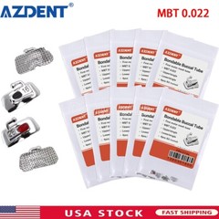 10X AZDENT Dental Orthodontic 1st Molar Buccal Tubes Non-Convertible Bondable