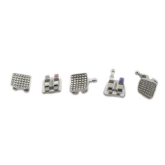 Dental Orthodontic Brackets Metal Twin Mini Roth 018 Ortodoncia Braces 345 Hook