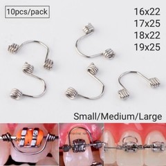 10Pcs Dental Anterior Teeth Torque Torquing Spring Orthodontic Arch Wire Single
