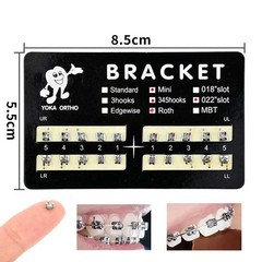 Dental Orthodontic Brackets Mini Metal Braces Roth 022″ Slot 3 4 5Hooks New