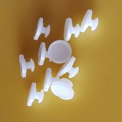 Dental Ortho Composite Ceramic Lingual Buttons for Bondable Round Base