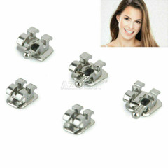10 X Dental Orthodontic Bracket Braces Metal Mini MBT Slot.018 Hooks 3 AZDENT