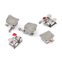 10Pack Dental Orthodontic Metal Brackets Brace Mini MBT.022 Hooks 3-4-5