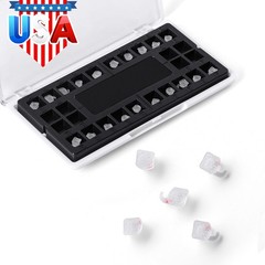 20pcs/box AZDENT Dental Orthodontic Ceramic Brackets Braces Roth 0.022 Hooks 345