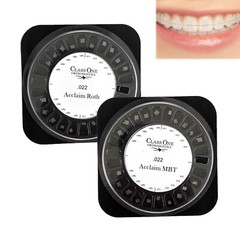 1X Class One Dental Orthodontic Ceramic Bracket Braces MBT/ROTH 022/ 018 345 H