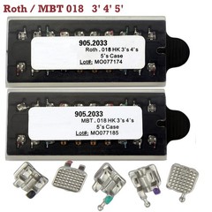 Dental Orthodontic Brackets Metal Braces MIM Mini Roth MBT 0.018 345 Hooks 5-5