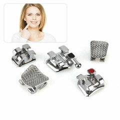 AZDENT Dental Orthodontic Brackets Braces Metal Mini Roth 018″Slot 3 Hooks Metal