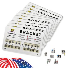 1000 Dental Orthodontic Brackets Braces Mini Roth Slot.022 3-4-5 Hook #2 50PACKS