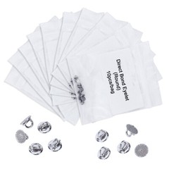 10/bag Dental Orthodontic Lingual Buttons Bondable Direct Eyelet Round Base