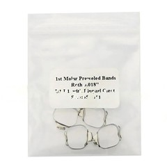 10 Bags Dental Ortho 1st Molar Prewelded Buccal Tube Bands Roth 018 29 to 43+