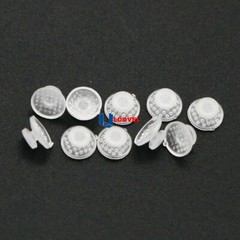 100pcs Clear 10Pcs/Pack Dental Ortho Ceramic Lingual Button Bondable Round Base