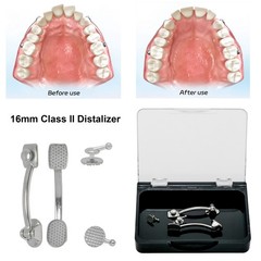Orthodontic Class II Carriere Distalizer Appliance Bondable Bars w/ Elastics Kit