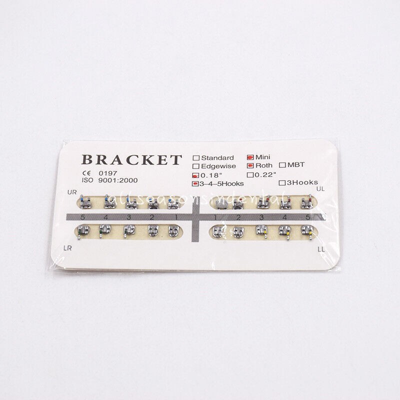 Dental Arch Wire Niti Round/Rectangular/Metal Bracket Braces MBT/Roth 345/3 Hook
