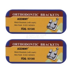 5 Box Dental Orthodontic Metal Bracket Mini Roth.022 with 3-4-5 Hooks Laser Mark