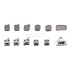 Brackets de Autoligado para Ortodoncia Dental AZDENT Mini Roth/MBT 022 con Ganch