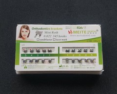 100 Sets Dental Orthodontic Metal Brackets Mini Roth 022 345 hooks Mesh Base