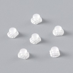 10 Pcs/Pack Dental Ortho Ceramic Clear Lingual Button Bondable Rectangular Base