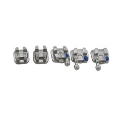 10Sets Dental Orthodontic Metal Brackets Braces Roth 022 345 Hooks Mini Twin