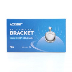 Dental Ortho Spherical Self-Ligating Brackets ROTH .022 Hooks 345 w/Buccal Tube