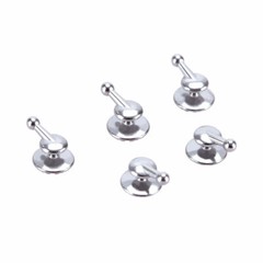 10 Pcs/Bag Dental Orthodontic MIM Bondable Round Base Lingual Buttons with Hook