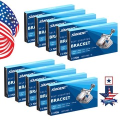 SANDENT Dental Orthodontic Self-Ligating Brackets Roth 0.022 With Buccal Tube