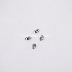 4 Pcs/ Pack Dental Orthodontic 1st Molar Bracket Bondable 0 22 Roth Buccal Tube