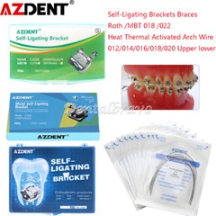 Dental Ortho Self-Ligating Brackets Braces /Heat Thermal Activated Arch Wire