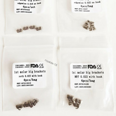 Dental 1st Brackets Molar Wide Big Bracket Orthodontic Edgewise Roth/MBT 4Pc/Kit