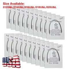 100PCS Dental Orthodontic Arch Wire Niti Round /Braces Bracket 022 Slot All Size