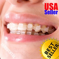 J&J Ortho™ CLARO™ Crystal Sapphire Orthodontic Bracket(20 Brackets) Hubit