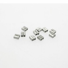 50 Pcs Dental Orthodontic Crimpable Double Tubes Cross Hook Anchorage Systems
