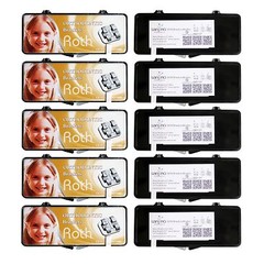 10Sets Dental MIM Orthodontic Brackets Buccal Tubes Mini Roth 022 345 Hooks 6-6