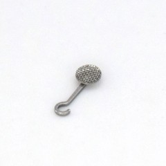 10Pcs/Pack Dental Ortho Lingual Buttons with Hook Bondable Round Mesh