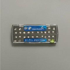 Dental Orthodontic Lingual Brackets Brace Buccal Tubes 018” slot Silver Series