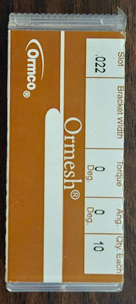 Ormco Ormesh Orthodontic Brackets – 1 box 10