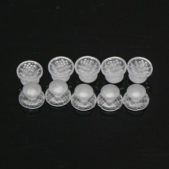 10Pcs Dental Orthodontic Ceramic Clear Lingual Button Bondable Round Base