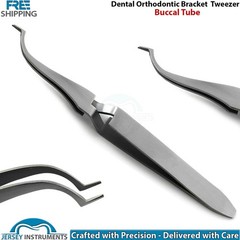5x Orthodontic Buccal Tube Tweezer Dental Bracket Holding Placement Instrument